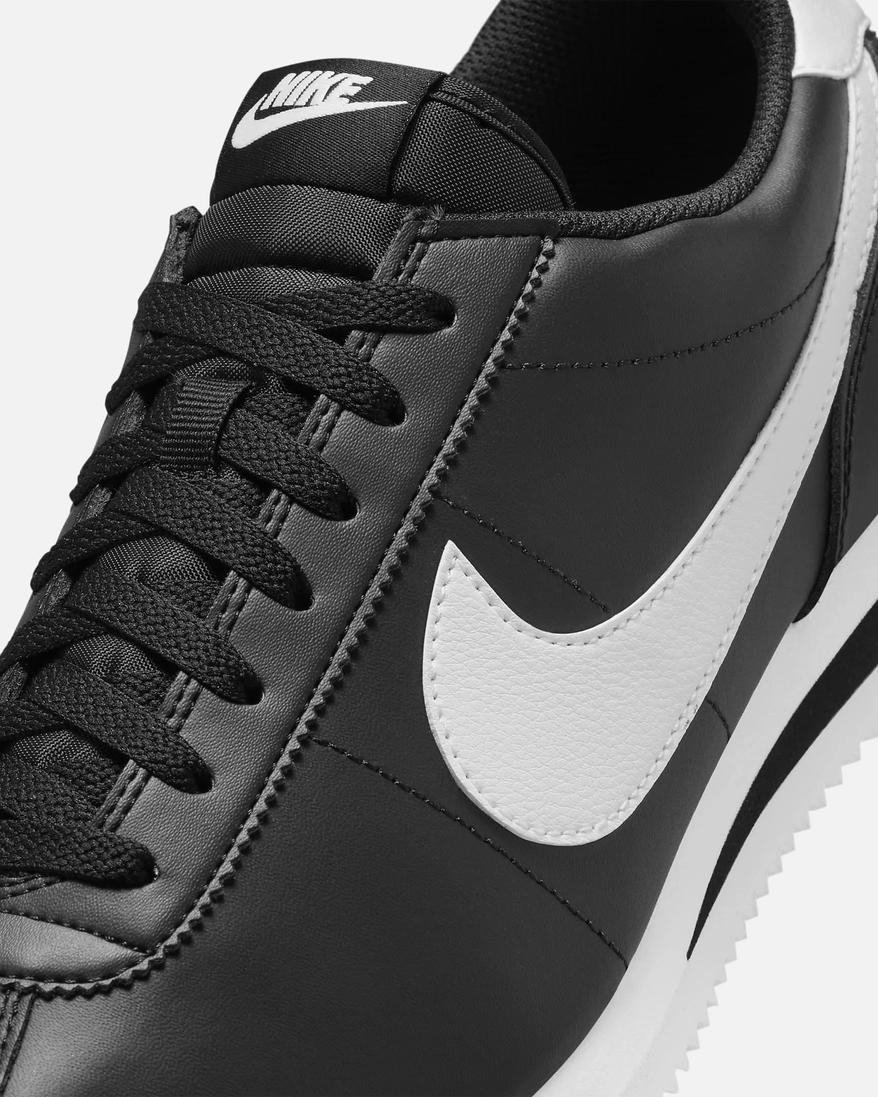 Nike Men's Cortez Leather Shoes, Black/White Asics Running Shoes Gel Nimbus 15