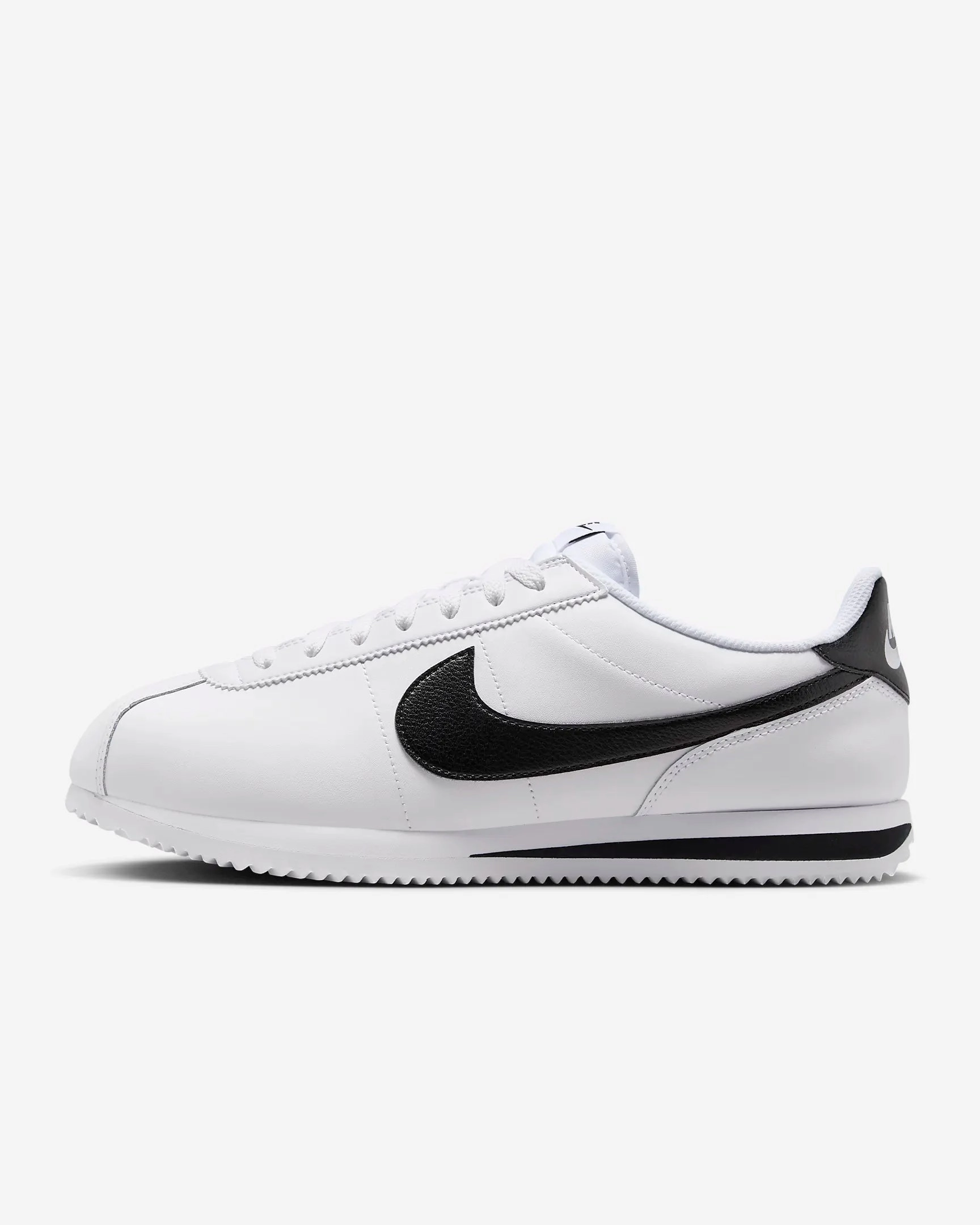 Nike Men's Cortez Leather Shoes, White/Black List Of Asics Running Shoes