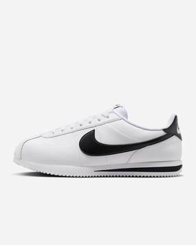 Nike Men's Cortez Leather Shoes, White/Black Asics Hiit Training Shoes