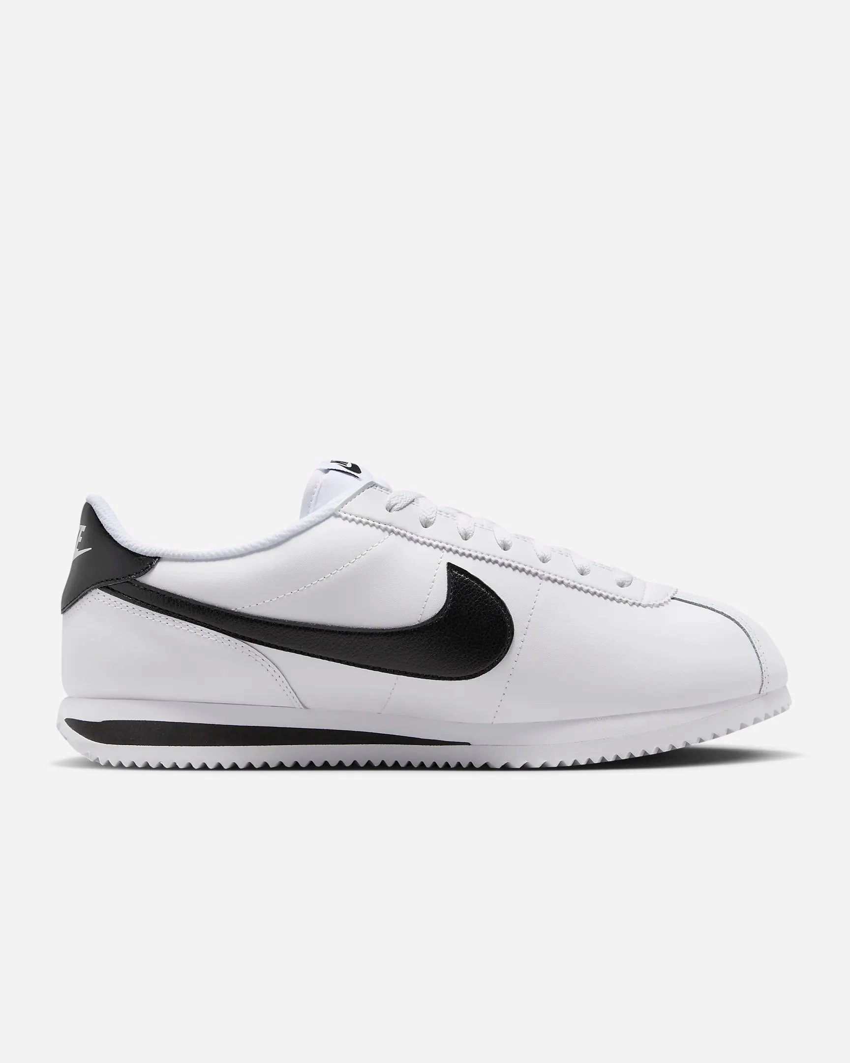 Nike Men's Cortez Leather Shoes, White/Black Asics Skateboarding Shoe