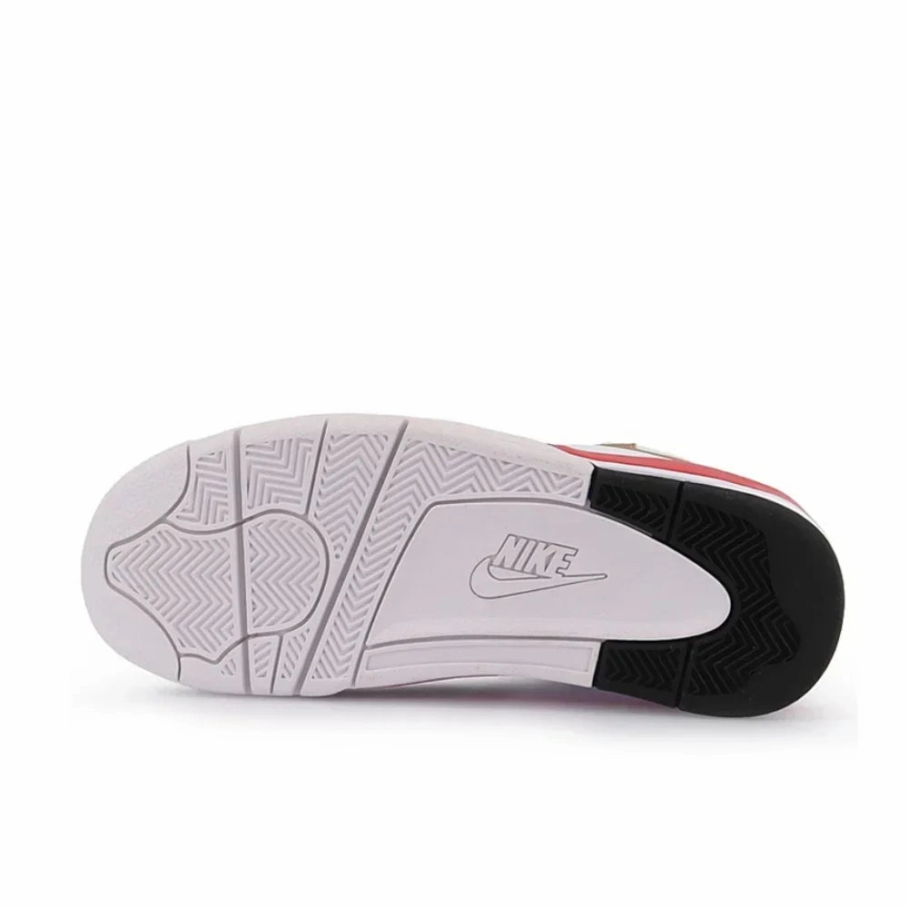 NIKE Original Flight Legacy comfortable and versatile men's mid-top retro basketball shoes red and white Asics Wide Toe Box Shoes