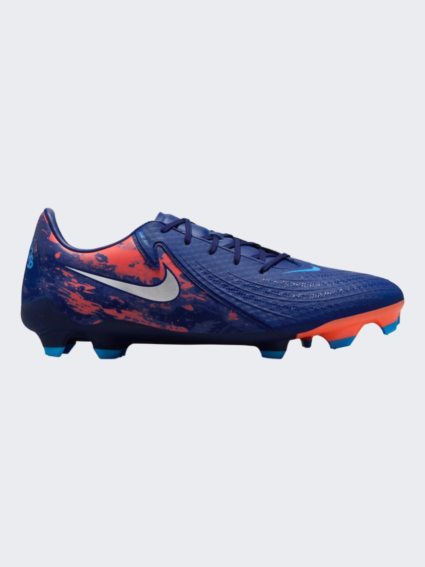 Best Asics Waterproof Shoes Nike Phantom GX 2 Academy FG/MG Erling Haaland Men Football Shoes Blue Void/Chrome