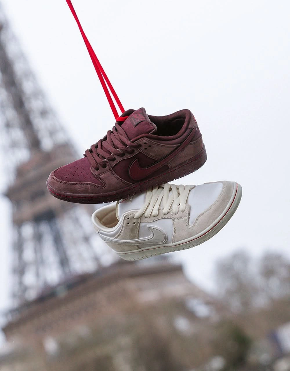 Nike SB 'City of Love' Dunk Low Premium Skate Shoes - Burgundy Crush/Dk Team Red-Earth-Dk Pony-Univ Red-Earth Asics Shoes Ranking
