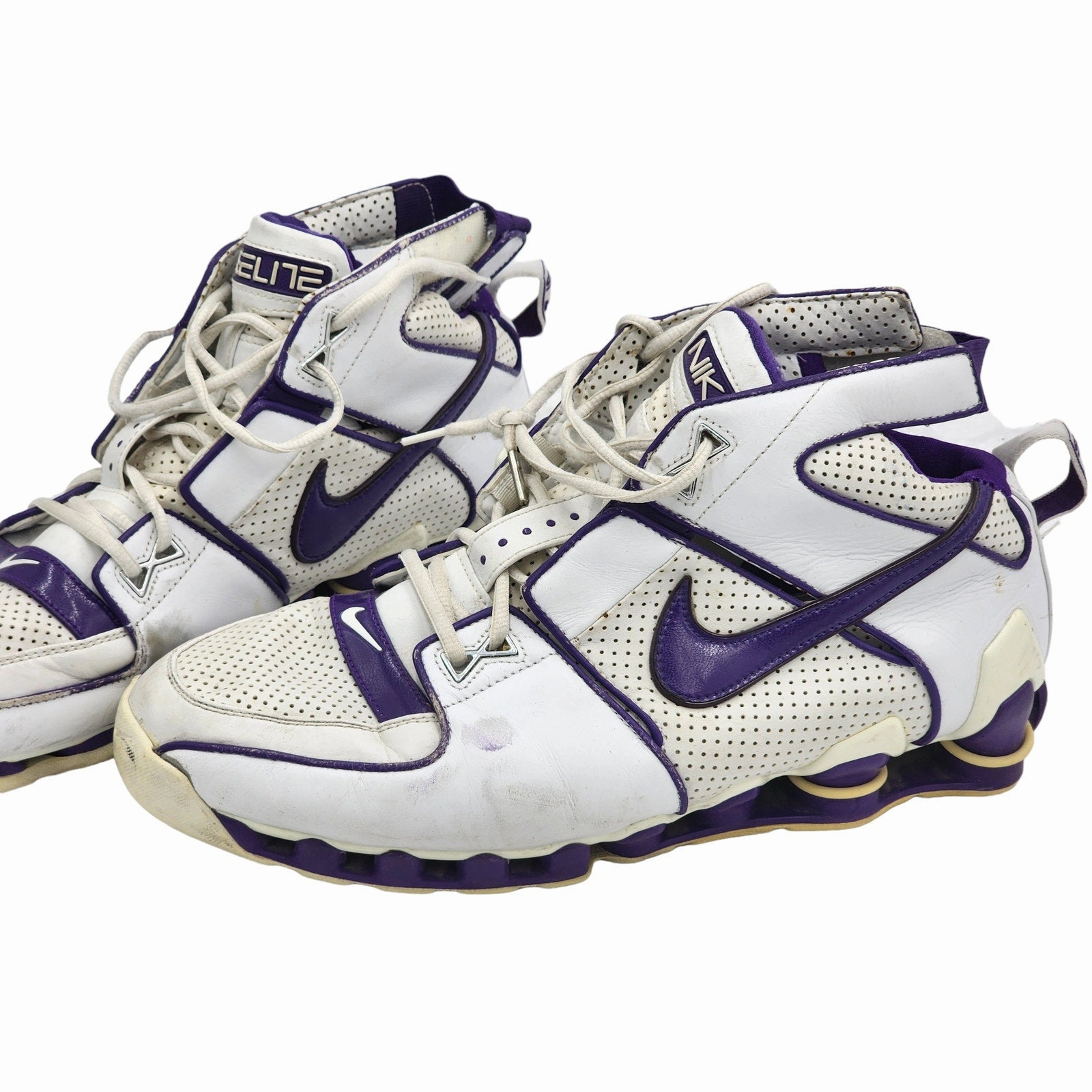 Asics Gel-1130 Shoes Nike Shox Elite Shoes Mens 15 High Top Basketball Sneakers Vintage 2004 950270