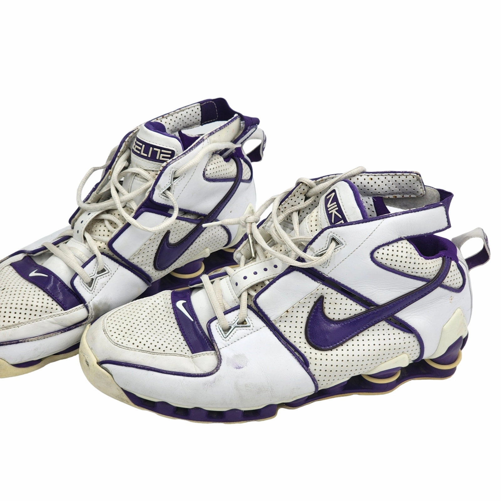 Nike Shox Elite Shoes Mens 15 High Top Basketball Sneakers Vintage 2004 950270 Asics Gel-venture Trail Running Shoes