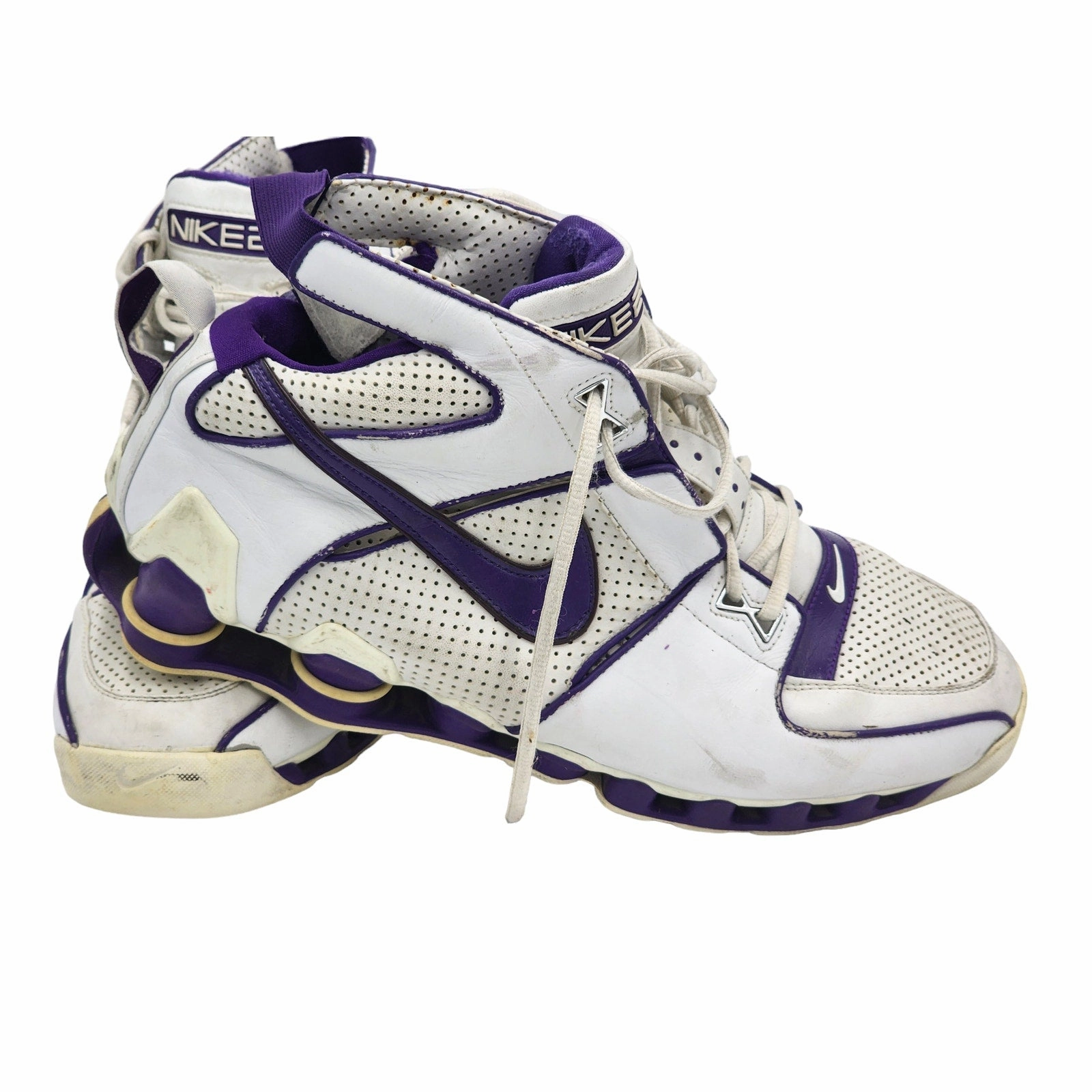 Nike Shox Elite Shoes Mens 15 High Top Basketball Sneakers Vintage 2004 950270 Asics Gel-kayano 22 Lite Show Running Shoe