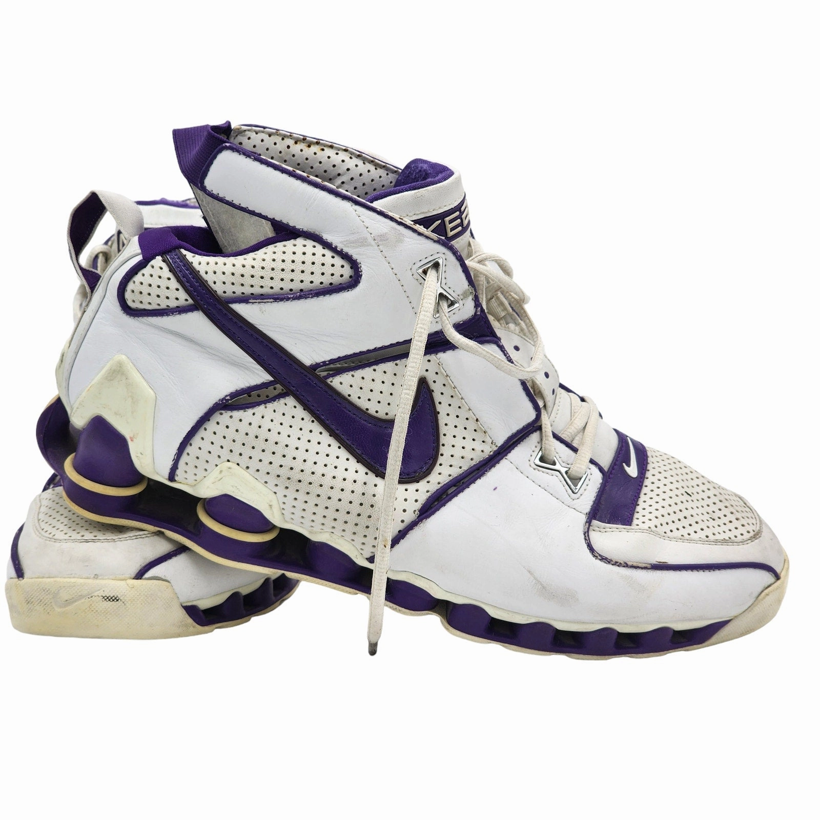 Nike Shox Elite Shoes Mens 15 High Top Basketball Sneakers Vintage 2004 950270 Asics Gel Foundation 8 D Running Shoe