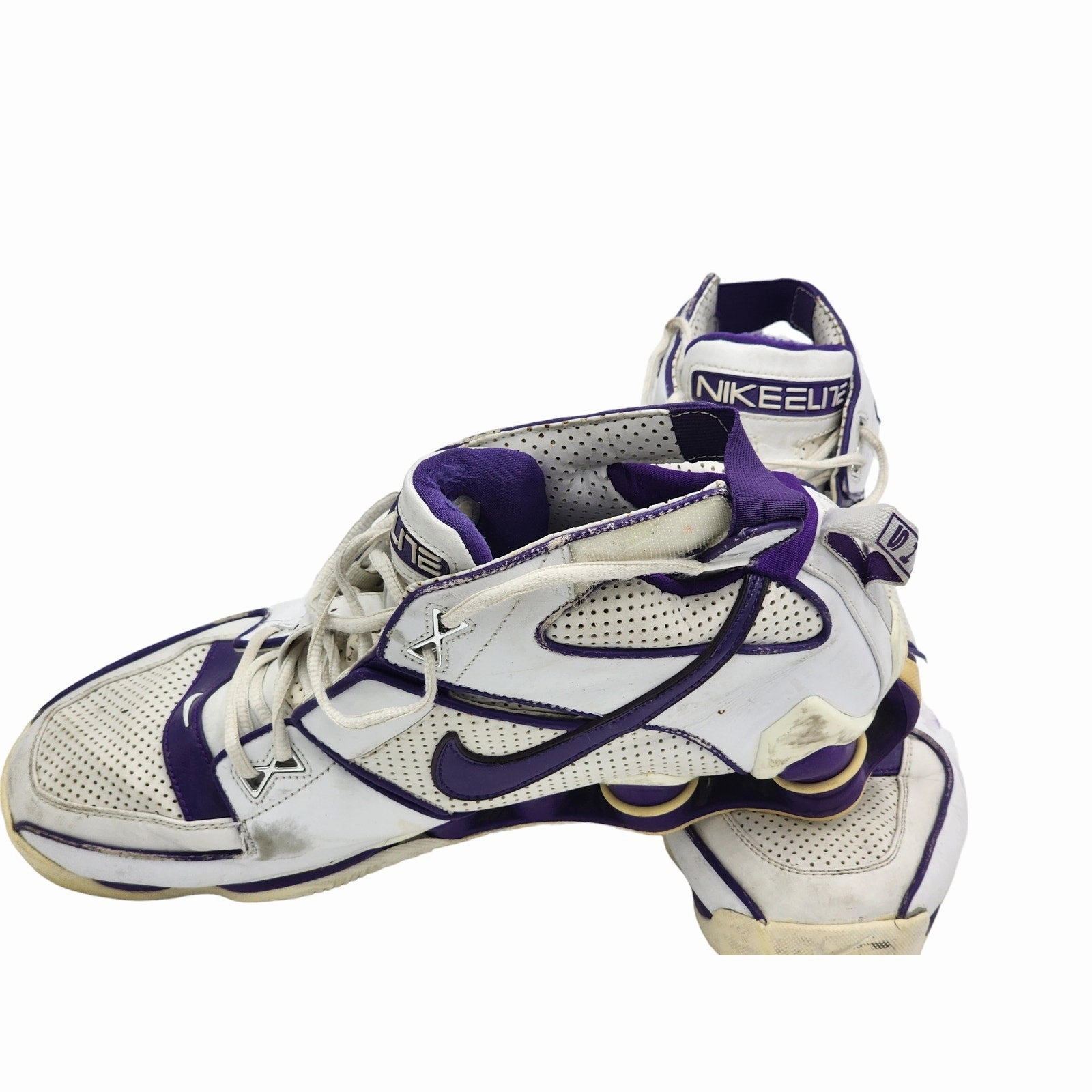 Asics Comfort Running Shoes Nike Shox Elite Shoes Mens 15 High Top Basketball Sneakers Vintage 2004 950270