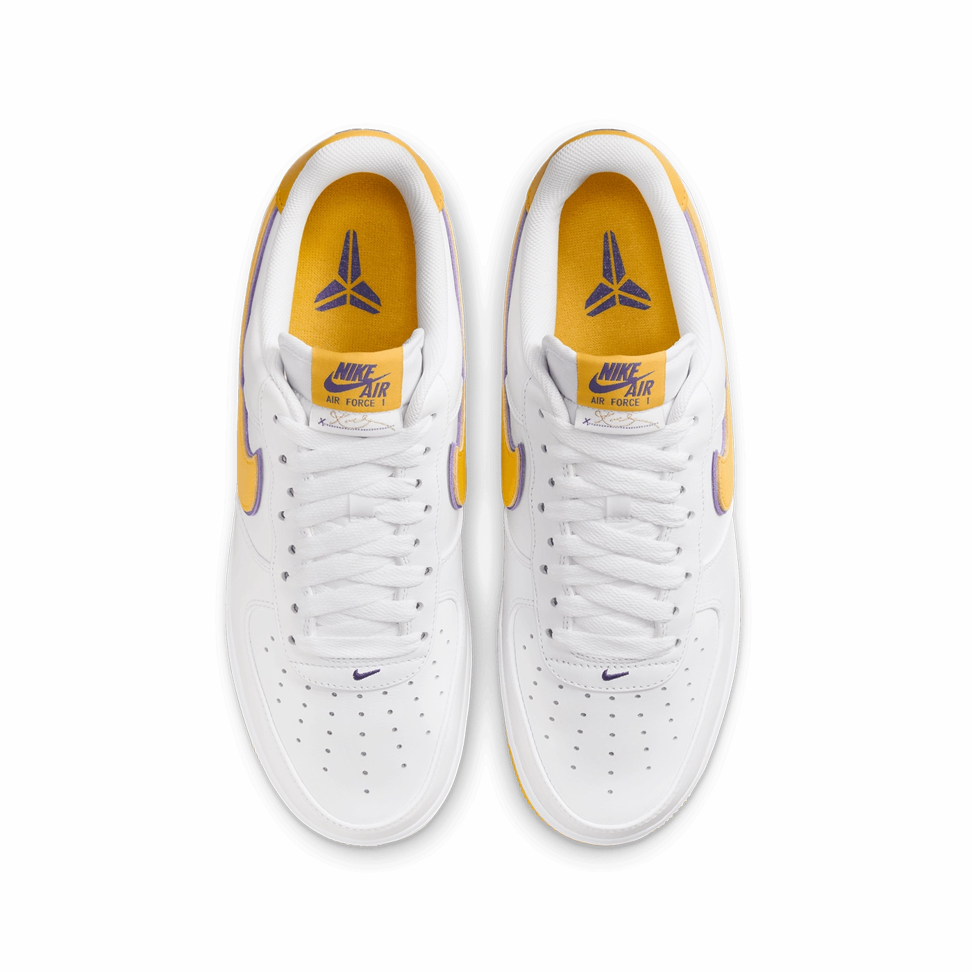 Asics Shoes Pronation Guide Nike Air Force 1 x Kobe 'Varsity Maize and Varsity Purple'