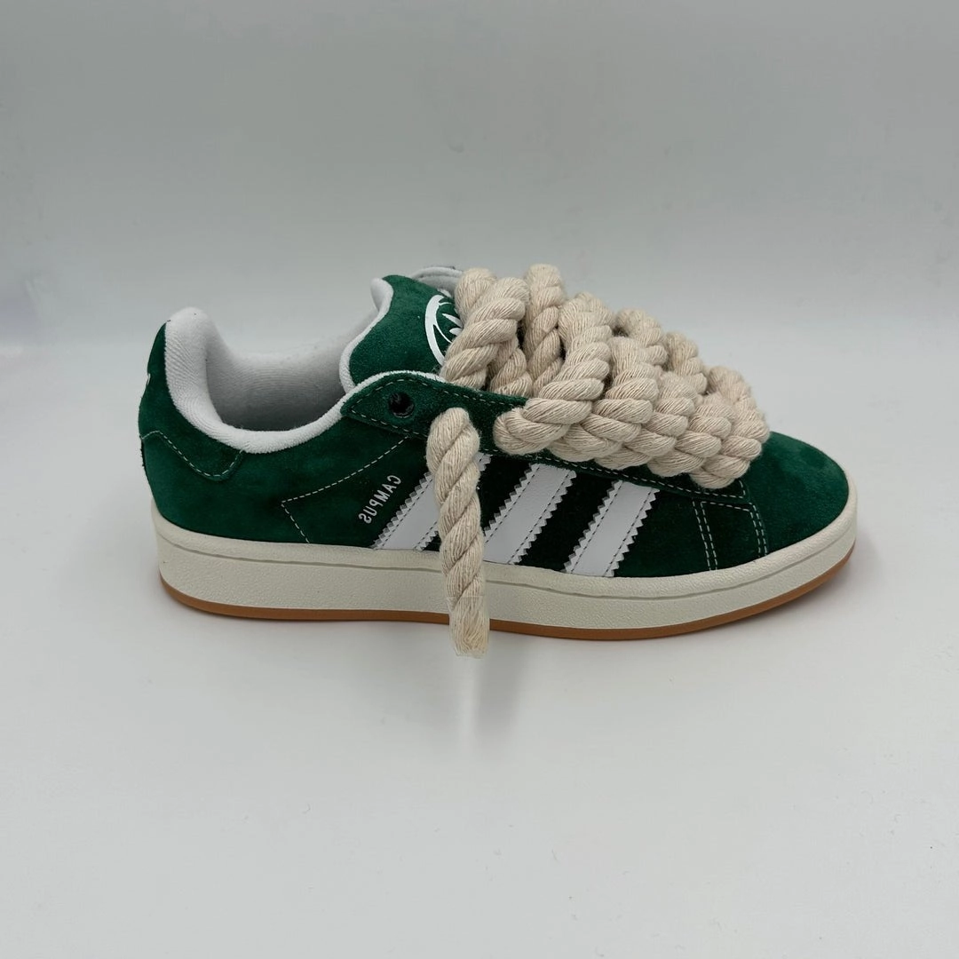 Adidas Campus 00s Green "Rope Laces" Cream Messi Football Shoes Adidas
