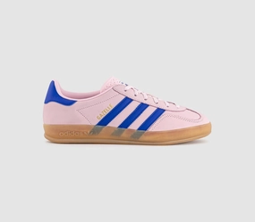 adidas Gazelle Indoor Trainers Clear Pink Lucid Blue Gum Adidas Cloudfoam Comfy Shoes