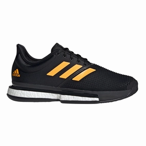 Adidas SoleCourt Boost Black Mens Tennis Shoes Adidas Messi Shoes New