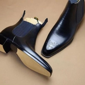 Silver Cowgirl Boots Men's vintage British brogue oxford chelsea boots | Slip on everyday boots