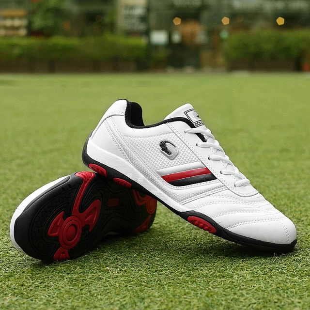 Golf Shoes Discount Prices Waterproof Golf Shoes / Black & White Sport Trainers for Golf