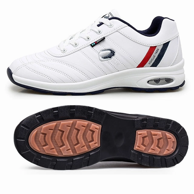 Traditions Golf Shoes Waterproof Golf Shoes / Black & White Sport Trainers for Golf