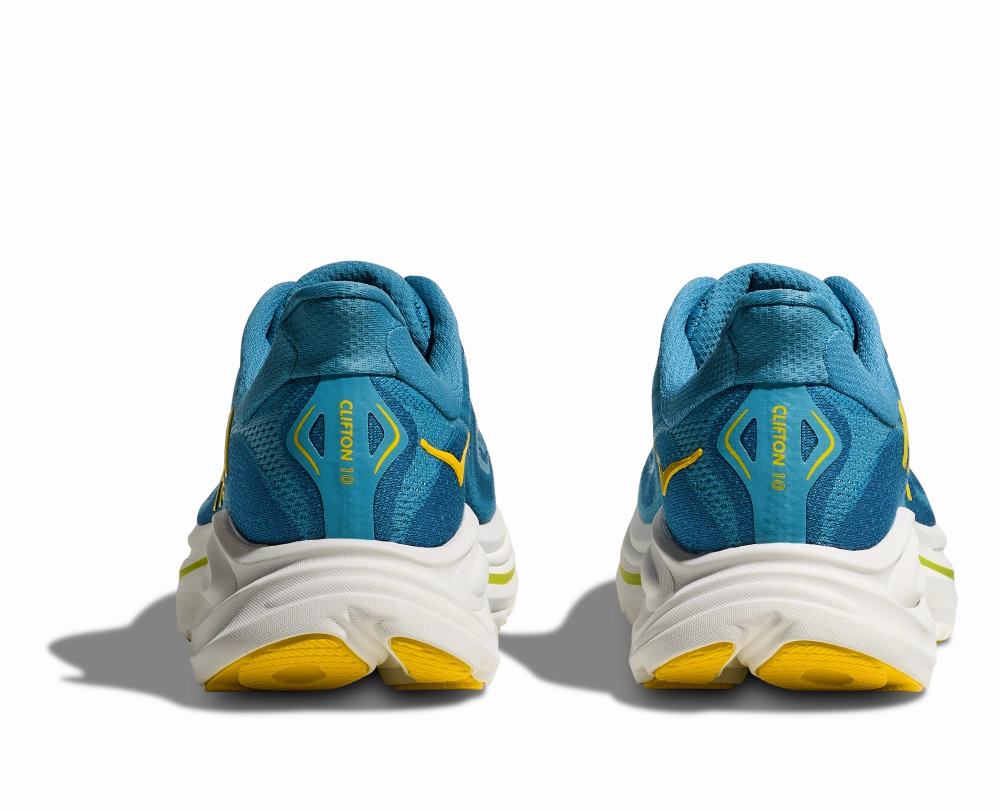 'HOKA' Men's Clifton 10 - Alpine Blue / Foggy Night No Laces