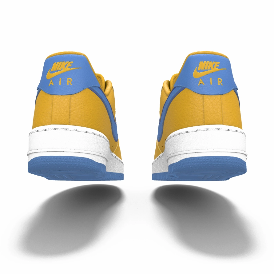 $195 NIB NEW Mens NIKE Air Force 1 Low Premium Yellow Leather Custom BB Shoes Asics Running Shoes Gel Nimbus