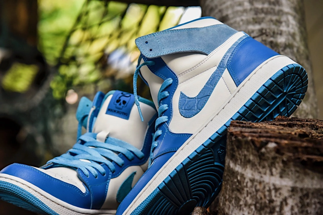 Air Jordan 1 High Retro "Royal Poseidon" Asics Walking Shoes With Arch Support