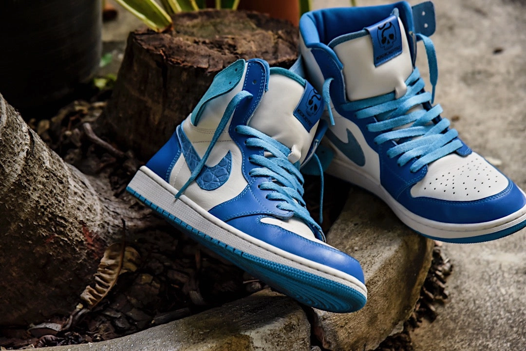 Asics Japan Pro Skate Shoes Air Jordan 1 High Retro "Royal Poseidon"