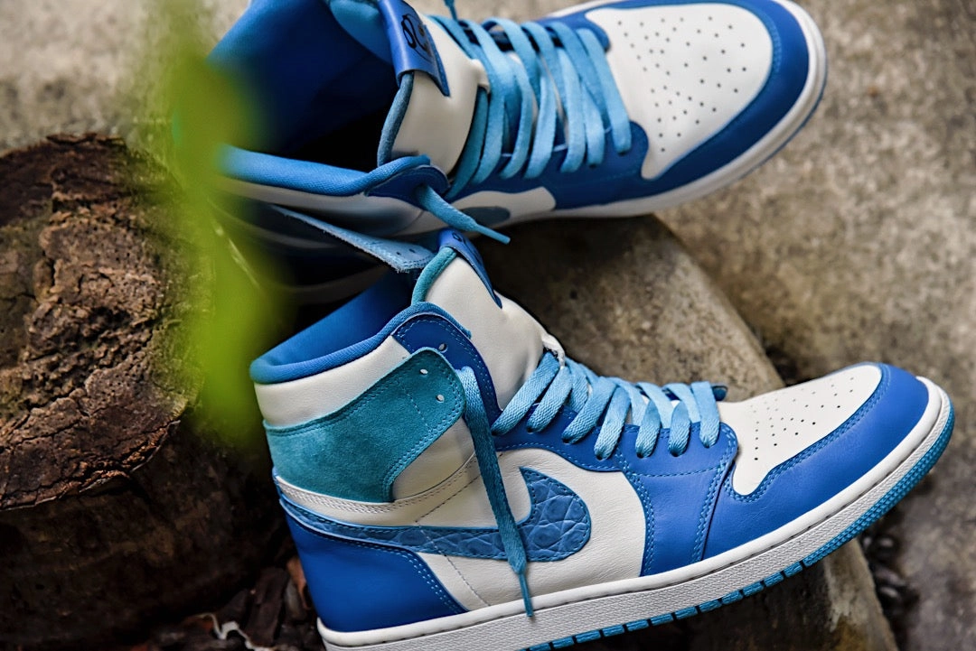 Air Jordan 1 High Retro "Royal Poseidon" Asics Ahar Gel Shoes