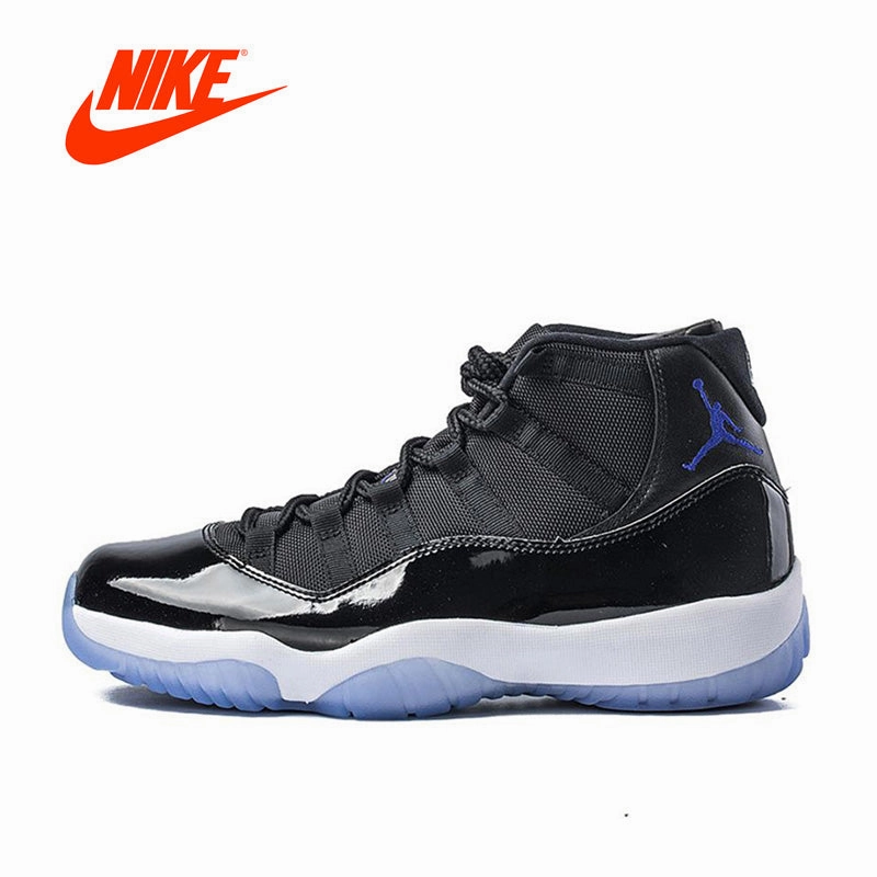 Original New Arrival Authentic Nike Air Jordan 11 Space Jam  Breathable Men's Basketball Best Asics Distance Running Shoes