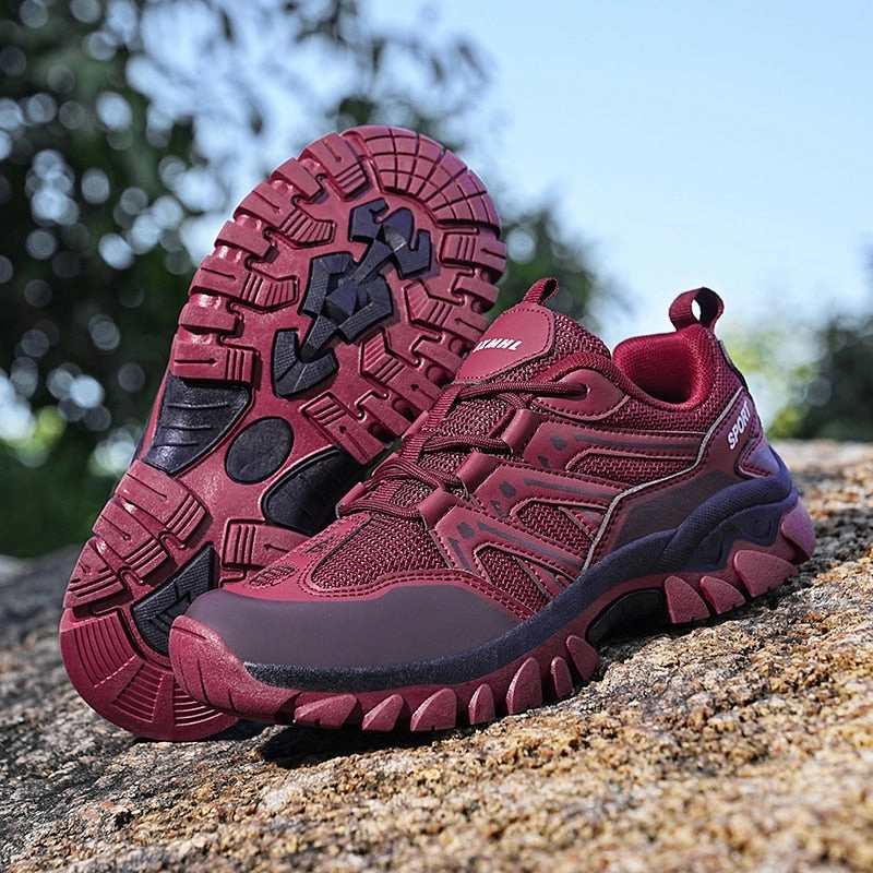 Outdoor Hiking Shoes Women Professional Girls Sport Hiking Walking Sneakers Non Slip Camping Trekking Women Climbing Sneakers Sh/ft Outdry Mid Hiking Shoes