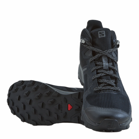 Lace Hiking Shoes Outline Prism Mid Gtx W Black/quiet Shade/quarry