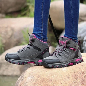Owlkay Women New Anti-skid Hiking Casual Sports Shoes Hiking Shoes For Backpacking