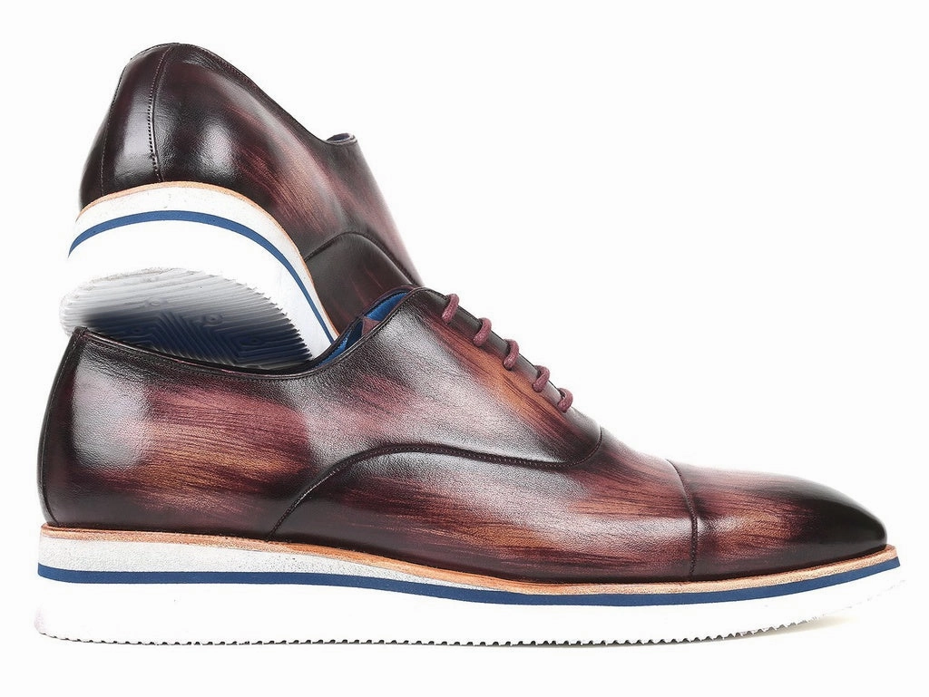 Paul Parkman Men's Smart Casual Oxfords Purple Leather (ID#185-PRP-LTH) Kids' Originals Samba Og Casual Shoes