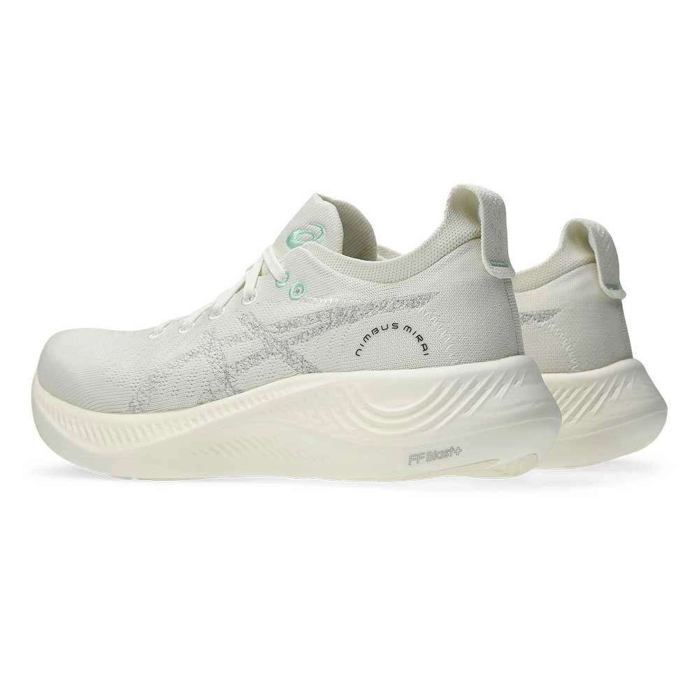 Asics Shoes Size Cm All Gender Nimbus Mirai Running Shoe - White/White - Regular (D)