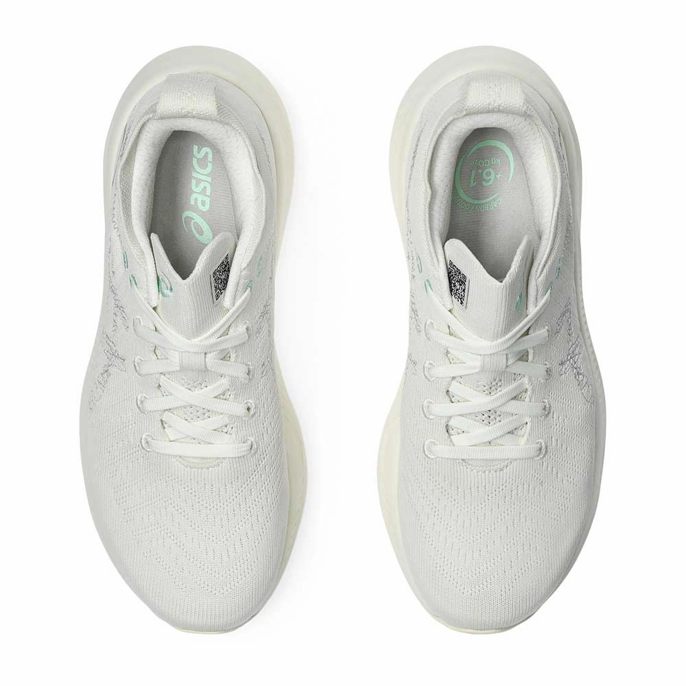 All Gender Nimbus Mirai Running Shoe - White/White - Regular (D) Asic Shoes Near Me