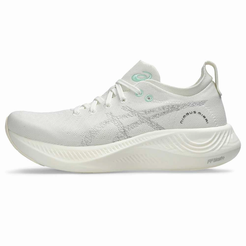 Asics Shoes With Japanese Writing All Gender Nimbus Mirai Running Shoe - White/White - Regular (D)