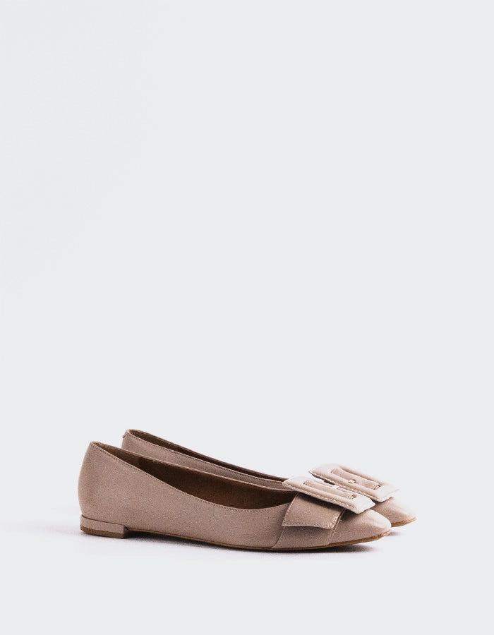 Mulan Nude Leather So Shoes Flats