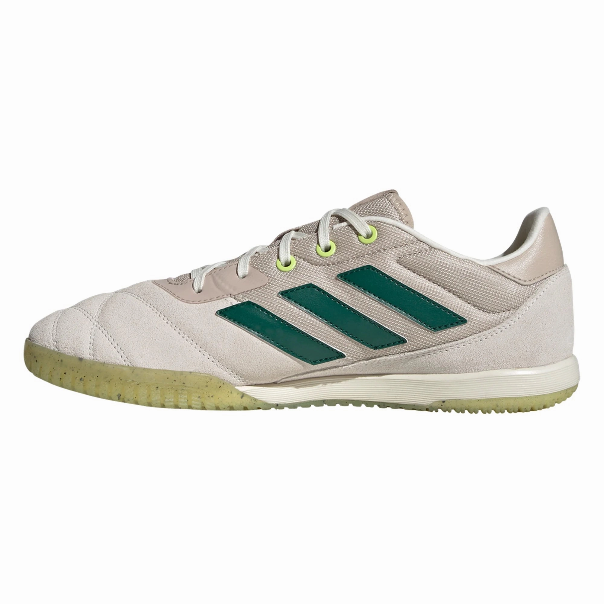 adidas Copa Gloro IN Indoor Soccer Shoe - Off White/Collegiate Green/Pulse Lime Adidas Shoes Football Messi
