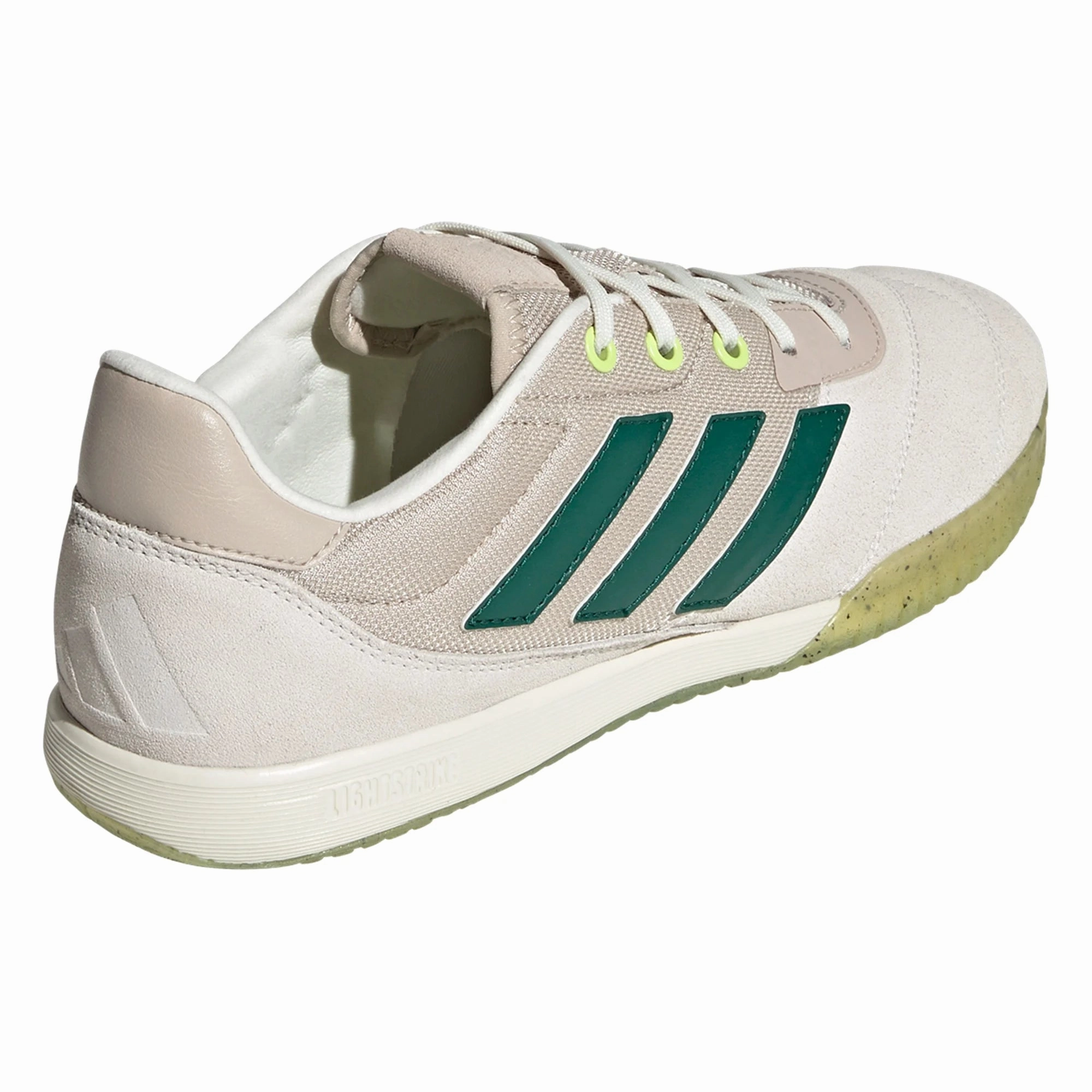 adidas Copa Gloro IN Indoor Soccer Shoe - Off White/Collegiate Green/Pulse Lime Canvas Shoes Adidas