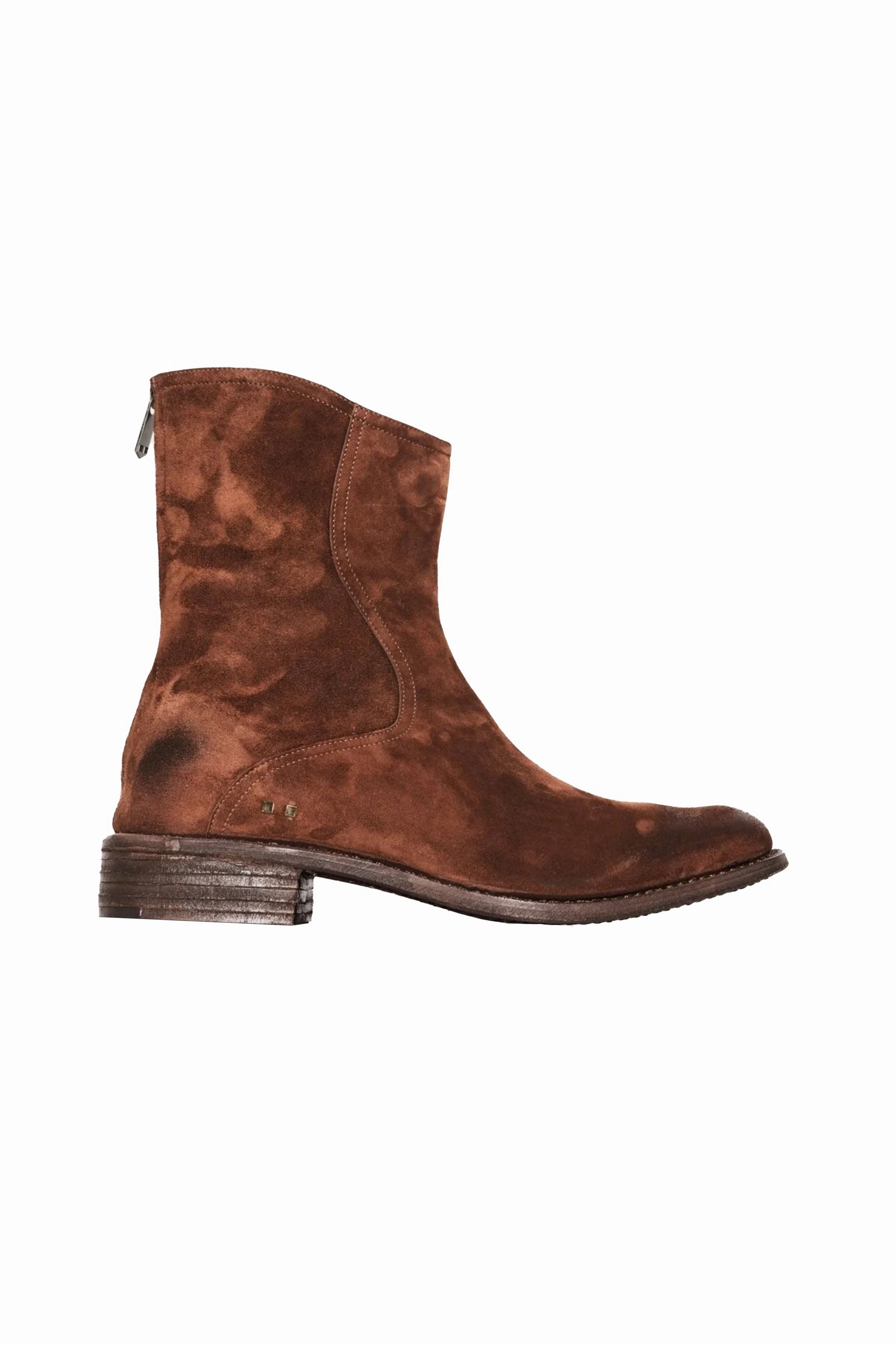 Otk Boots Flat Horsehide Suede Boot