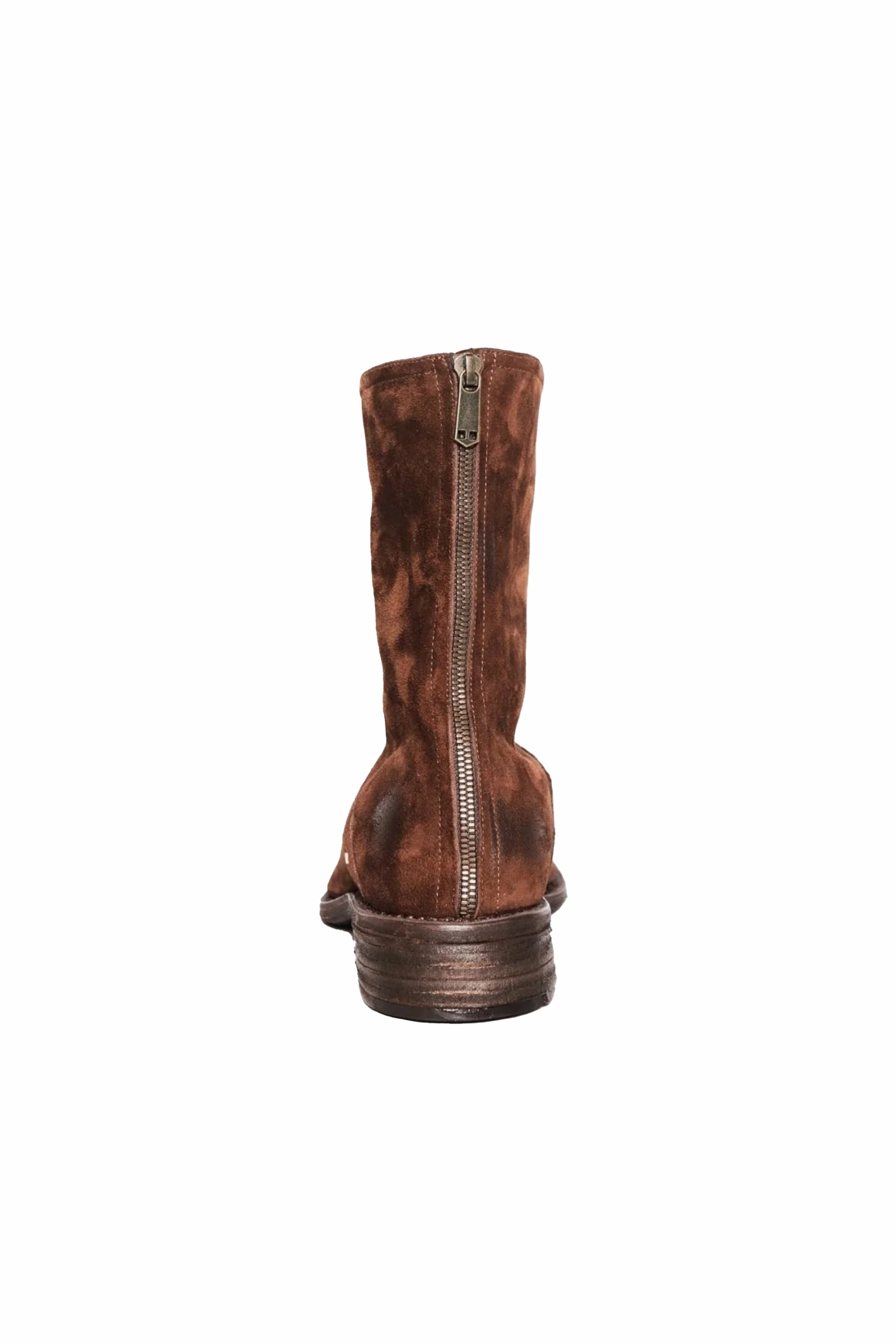 Horsehide Suede Boot Burgundy Western Boots