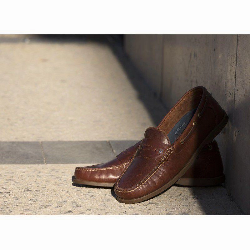 Dubarry Mens Spinnaker Leather Deck Shoe - Brown Boots Southerland