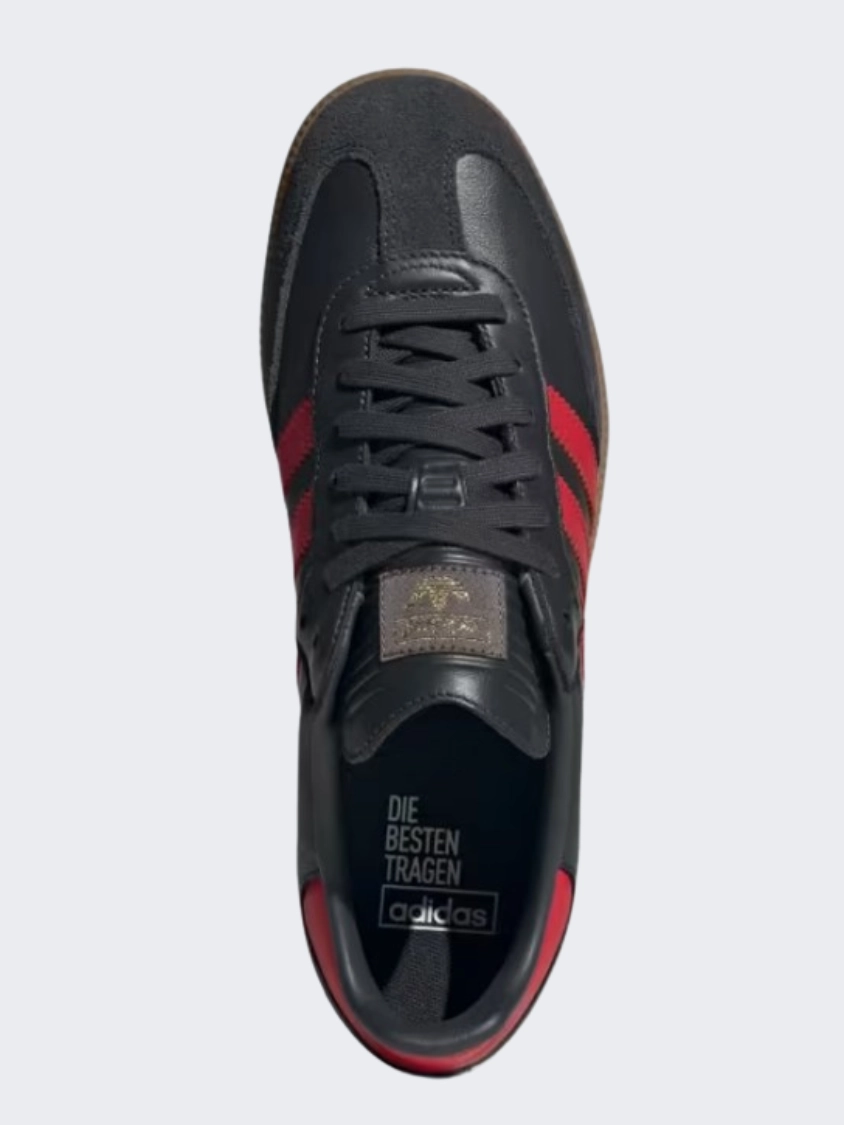 Adidas Samba Og Men Original Shoes Carbon/Scarlet/Gum Adidas Samba Xlg Shoe