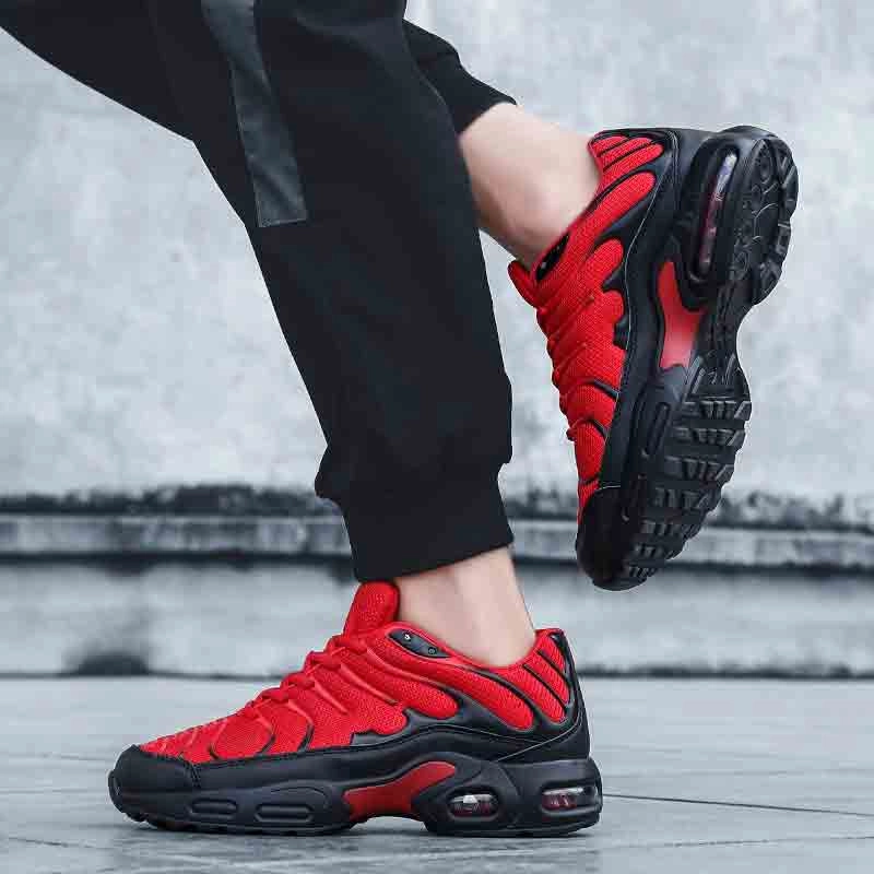 Men's Air Cushion Breathable Mesh Running Shoes Overpronation Stability Running Shoes
