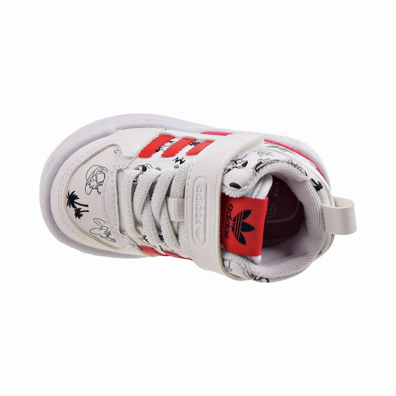 Adidas Golf Shoes New Adidas Disney Forum Mid 360 Toddler's Shoes Cloud White-Vivid Red
