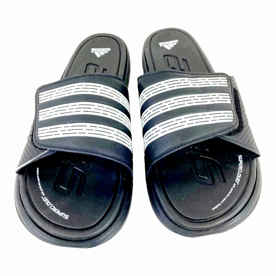Adidas Cloudfoam Shoes New *Men's Adidas AdiLight Black Sandals (Size 8)