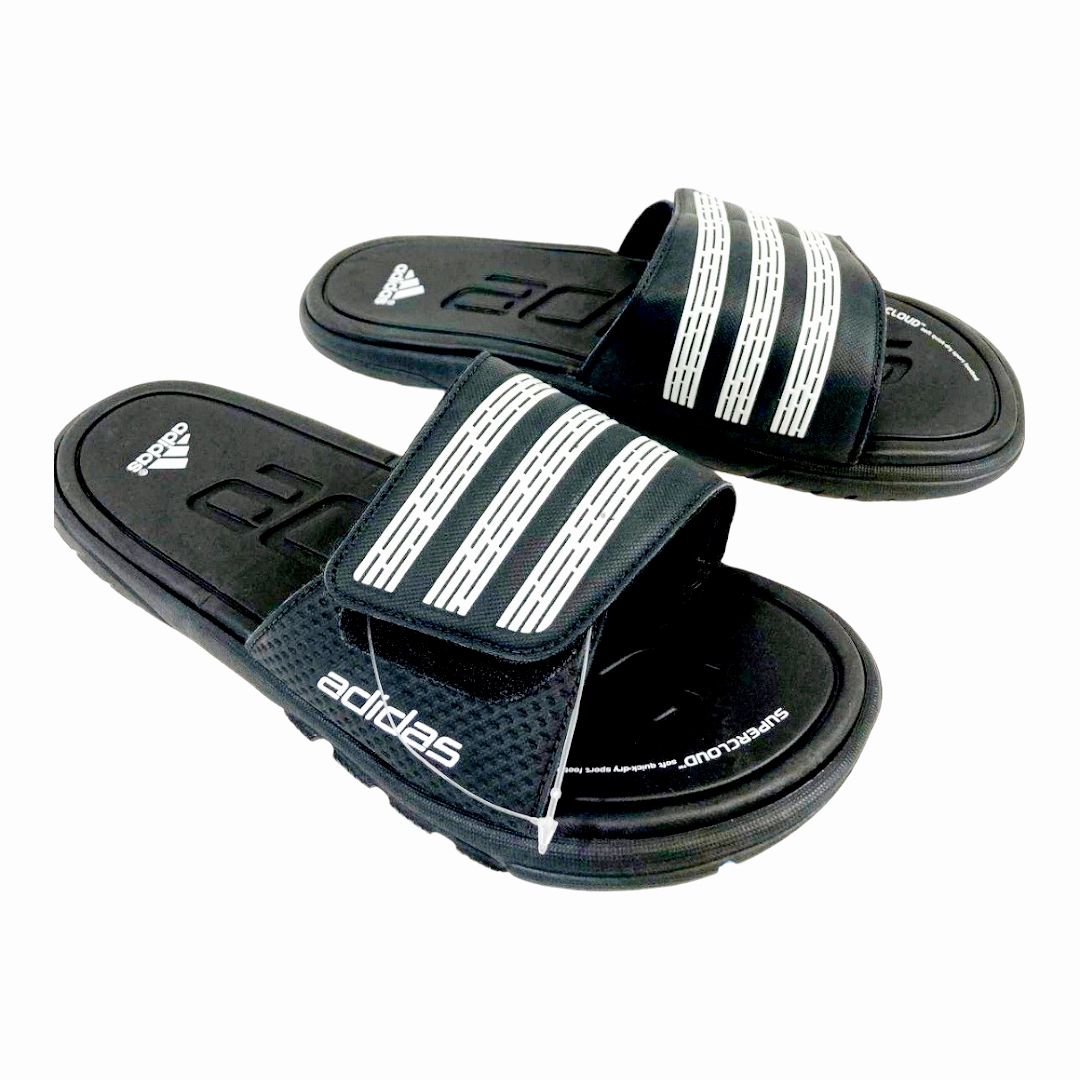 New *Men's Adidas AdiLight Black Sandals (Size 8) Adidas Spongebob Shoes