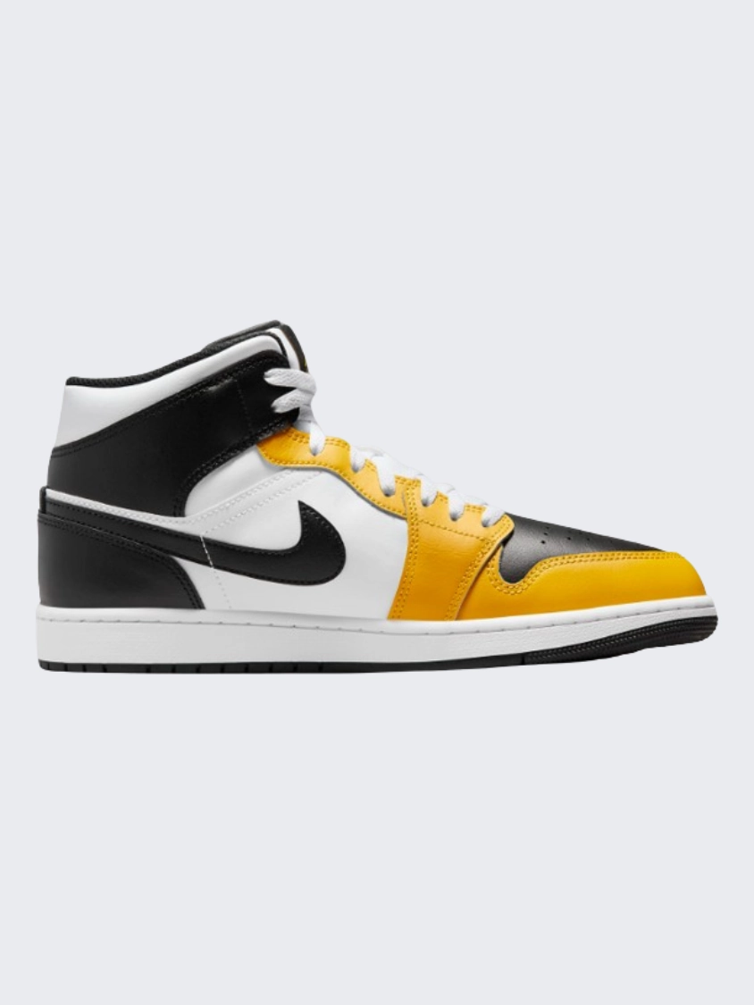 Nike Air Jordan 1 Men Lifestyle Shoes Yellow/White/Black Asics Gt-1000 10 Running Shoes