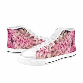 Pink Chrys Aquila High Top Canvas Women's Shoes Cushion Flat Shoes