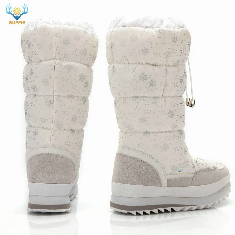 Best Stylish Shoes Original Women&#39;s Winter High Boots Snow Lady Booties New Warm Insole Plus Big Size shoes Non-Slip Waterproof Free Shipping