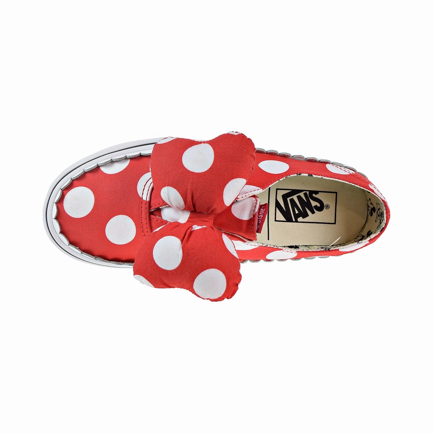Vans Authentic Gore Unisex Shoes Disney Minnie's Bow/True White Shoes To Run In The Snow