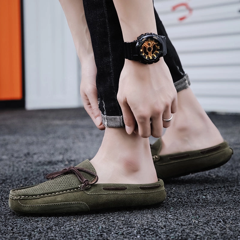 Men's Lacing Perforated Driving Clogs Best Clogs For Gardening