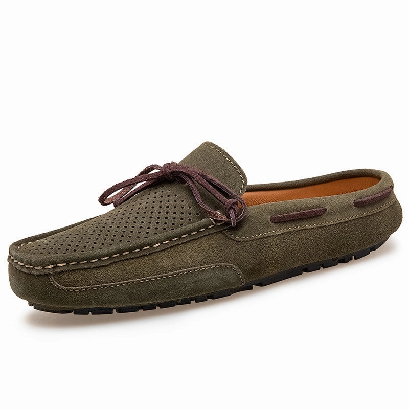 Nursing Clogs Clearance Men's Lacing Perforated Driving Clogs