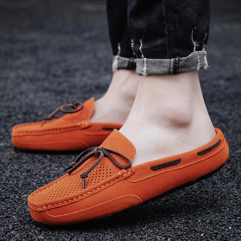 Men's Lacing Perforated Driving Clogs Ffxi Cure Clogs